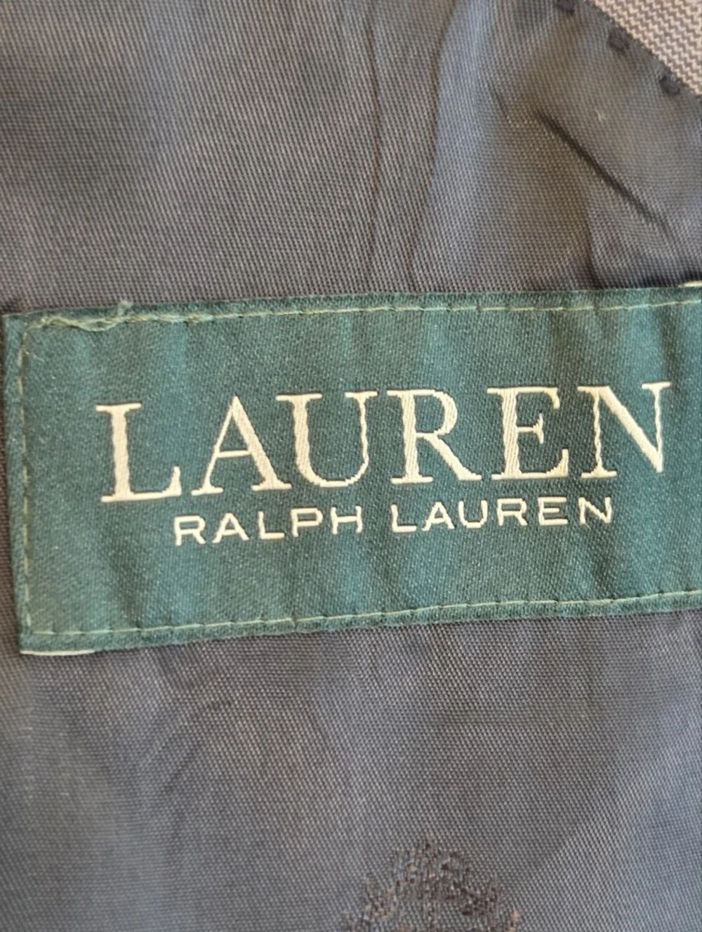 Lauren Ralph Lauren Gray Windowpane Wool Blend Sport Coat Blazer 52R Classic Fit